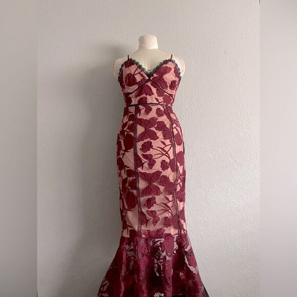 chinese dress ladies Ruched Mesh Midi Dress main image 0